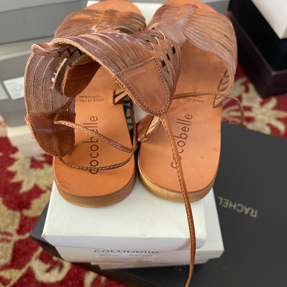 Cocobelle Brown Leather Sandals